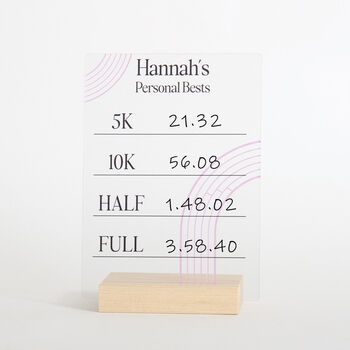 Personalised Running Personal Best Sign, 2 of 9