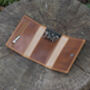 Personalised Luxury Tan Leather Key Holder Wallet Gift Boxed, thumbnail 6 of 7