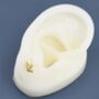 Origami Paper Boat Stud Earrings In Sterling Silver, thumbnail 2 of 12