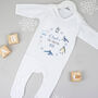 Pesonalised First Christmas Bodysuit / Babygrow Winter Animals, thumbnail 3 of 8