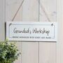 Personalised Wooden Shed Workshop Garage Man Cave Sign, thumbnail 7 of 8