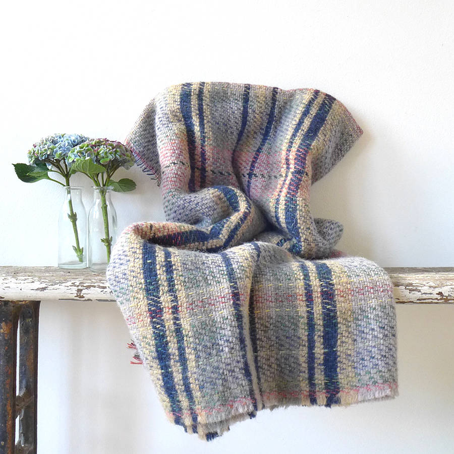 recycled wool throw by lilac coast | notonthehighstreet.com