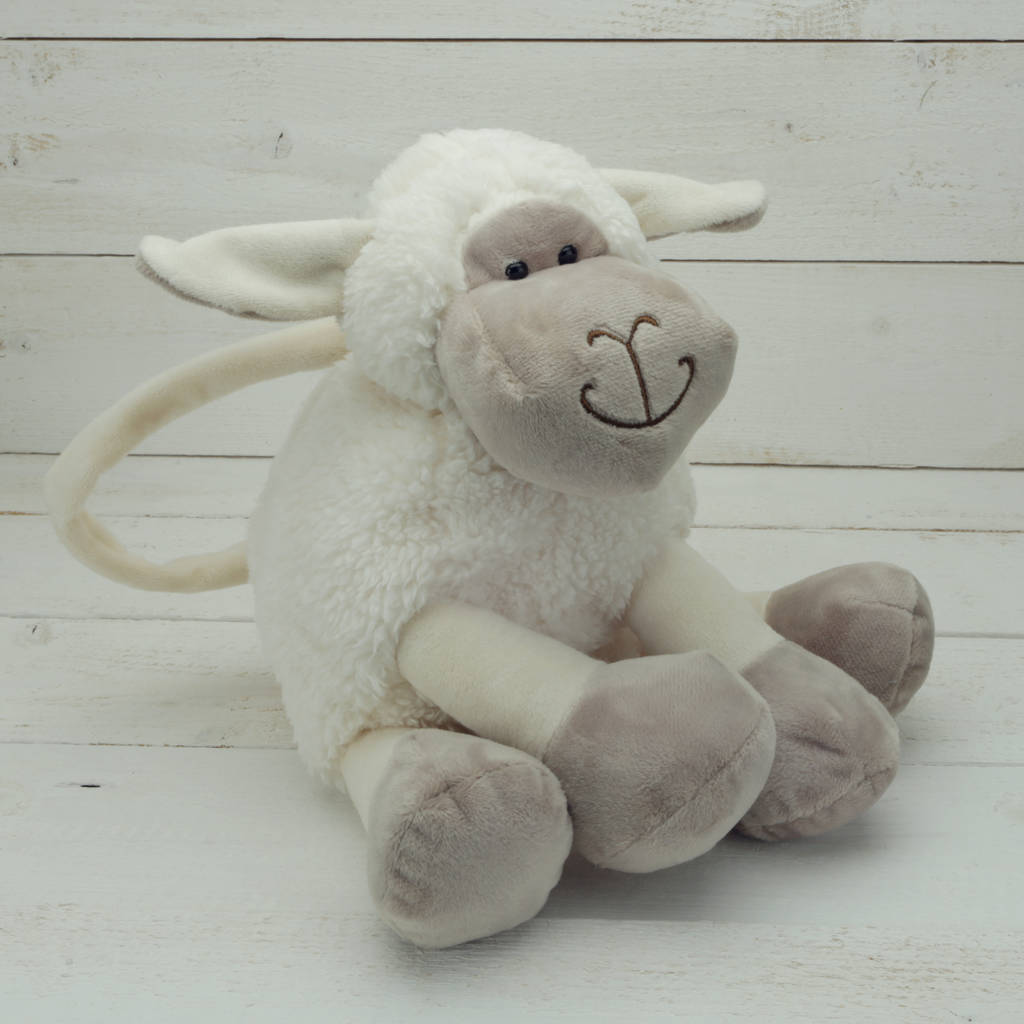 personalised sheep teddy