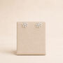 Sterling Silver Daisy Flower Stud Earrings, thumbnail 3 of 9