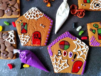 Large Halloween Haunted Gingerbread House Diy Gift Kit, 2 of 5