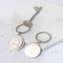 1975 50th Birthday Personalised Ten Pence Keyring, thumbnail 1 of 8