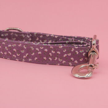 Purple Daisy Dog Collar And Lead Accessory Set, 3 of 12
