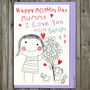 Colouring In Personalised Mother's Day Card, thumbnail 4 of 11