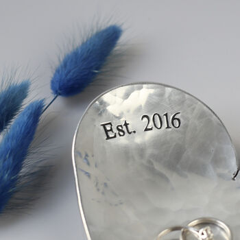 10th Anniversary Gift, Aluminium Heart Dish, 7 of 12