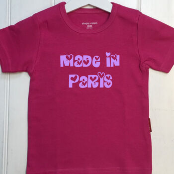 Personalised Made In Babygrow/T Shirt, 6 of 12