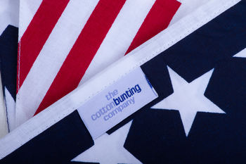 USA Stars and Stripes Cotton Bunting By The Cotton Bunting Company