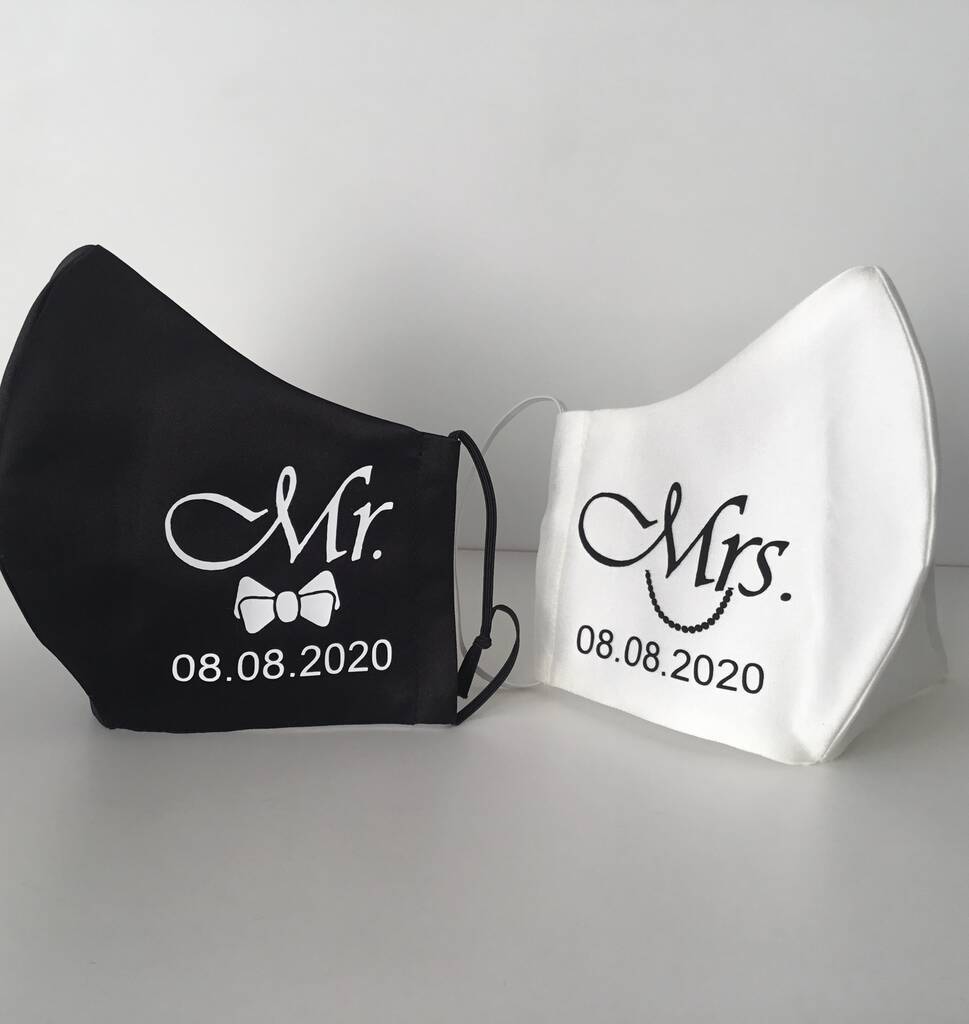 Personalised Wedding Mask For Bride And Groom, 1 of 4