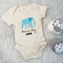 Elephant Dream Big Personalised Jungle Babygrow, thumbnail 6 of 8