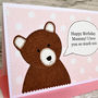 'Little Bear' Personalised Birthday Card, thumbnail 2 of 3