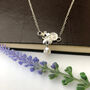 Sterling Silver Flower And Pearl Necklace, thumbnail 4 of 10