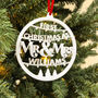 First Christmas As Mr And Mrs Tree Decoration, thumbnail 2 of 5