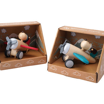 Little Tribe Set Of Two Wooden Aeroplanes | Age One+, 2 of 12