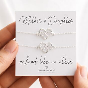 Mother And Daughter Heart Bracelet Set, 9 of 9