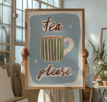 Tea Please Kitchen Illustration Print, 3 of 4
