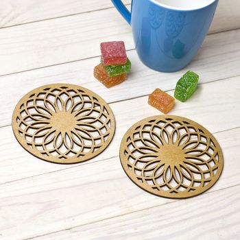 Flowers Coaster And Placemats Set, 3 of 4