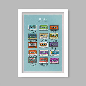 Queen For The Record Music Poster Print, 4 of 4