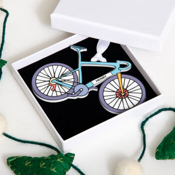 Personalised Bike Christmas Bauble Decoration, 4 of 7