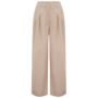 Tailored Audrey Trousers In Stone 1940s Vintage Style, thumbnail 1 of 2