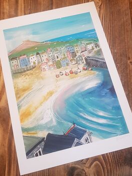 Cornish Harbour Art Print, 2 of 7