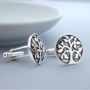 Silver Tree Of Life Cufflinks, thumbnail 5 of 5