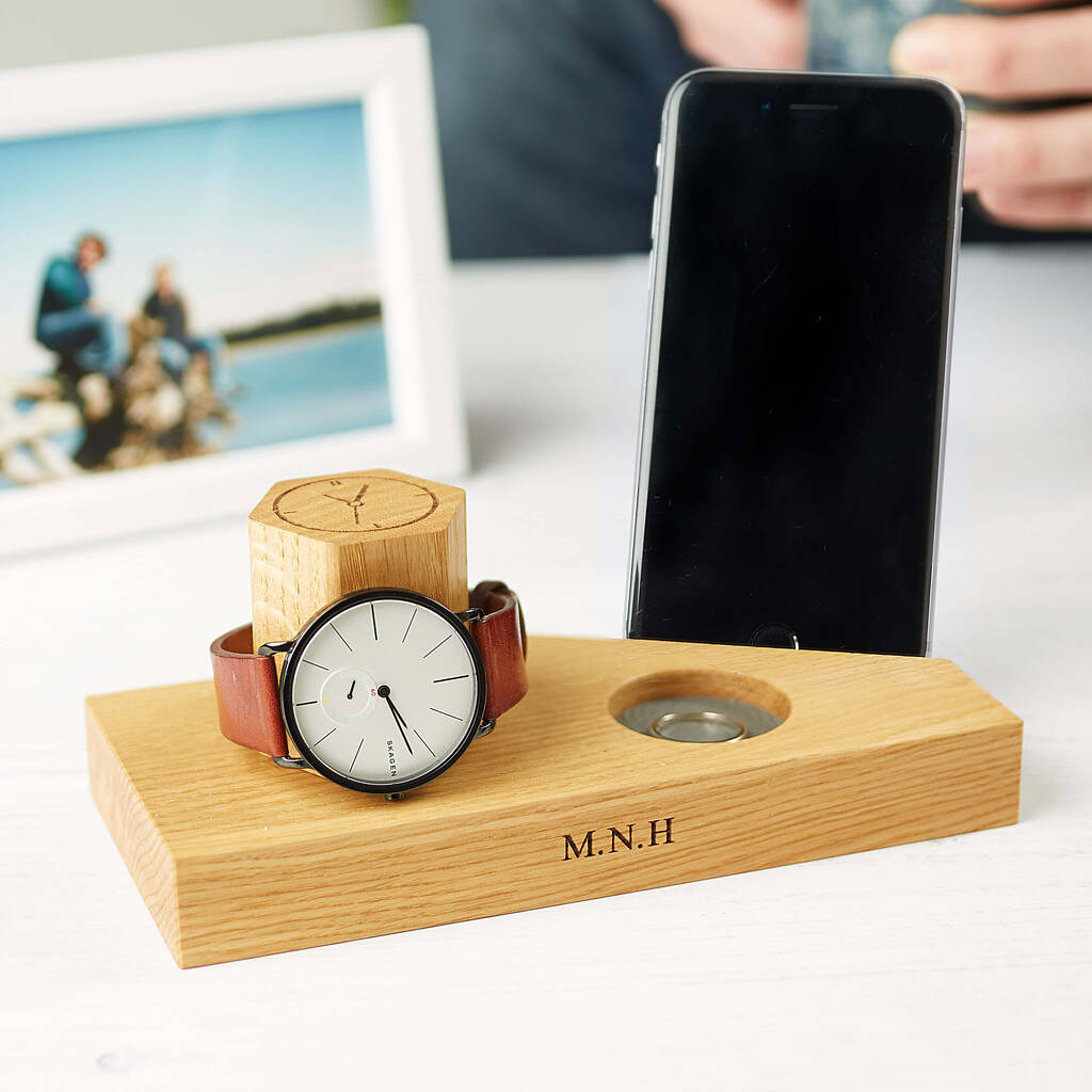 Personalised Bedside Watch And Phone Stand, 1 of 12