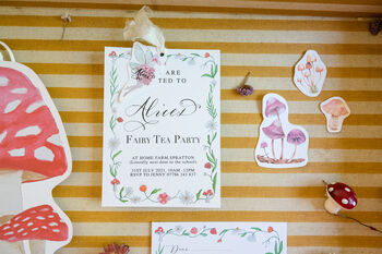 Fairy Tea Party Stationery And Party Bag Set, 3 of 5