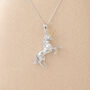 Personalised Sterling Silver And Gold Unicorn Pendant Necklace, thumbnail 4 of 12