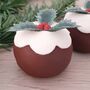 Mini Clay Christmas Pudding, thumbnail 2 of 6
