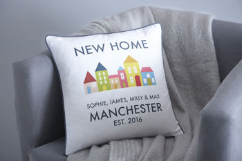 Personalised New Home Cushion, 2 of 3