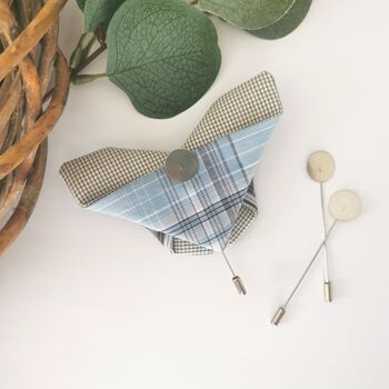 Memorial Lapel Pin, Memory Butterfly Made From Clothes, 3 of 12