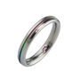 Titanium Ring With Rainbow Groove, thumbnail 1 of 4