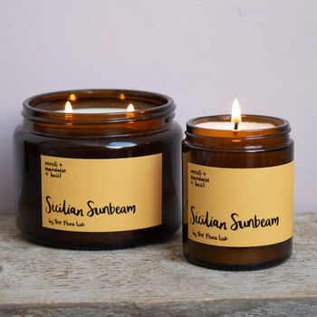 Sicilian Sunbeam Citrus Hand Poured Natural Wax Candle, 6 of 8