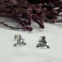 925 Sterling Silver Luna Moth Studs Earrings, thumbnail 5 of 6