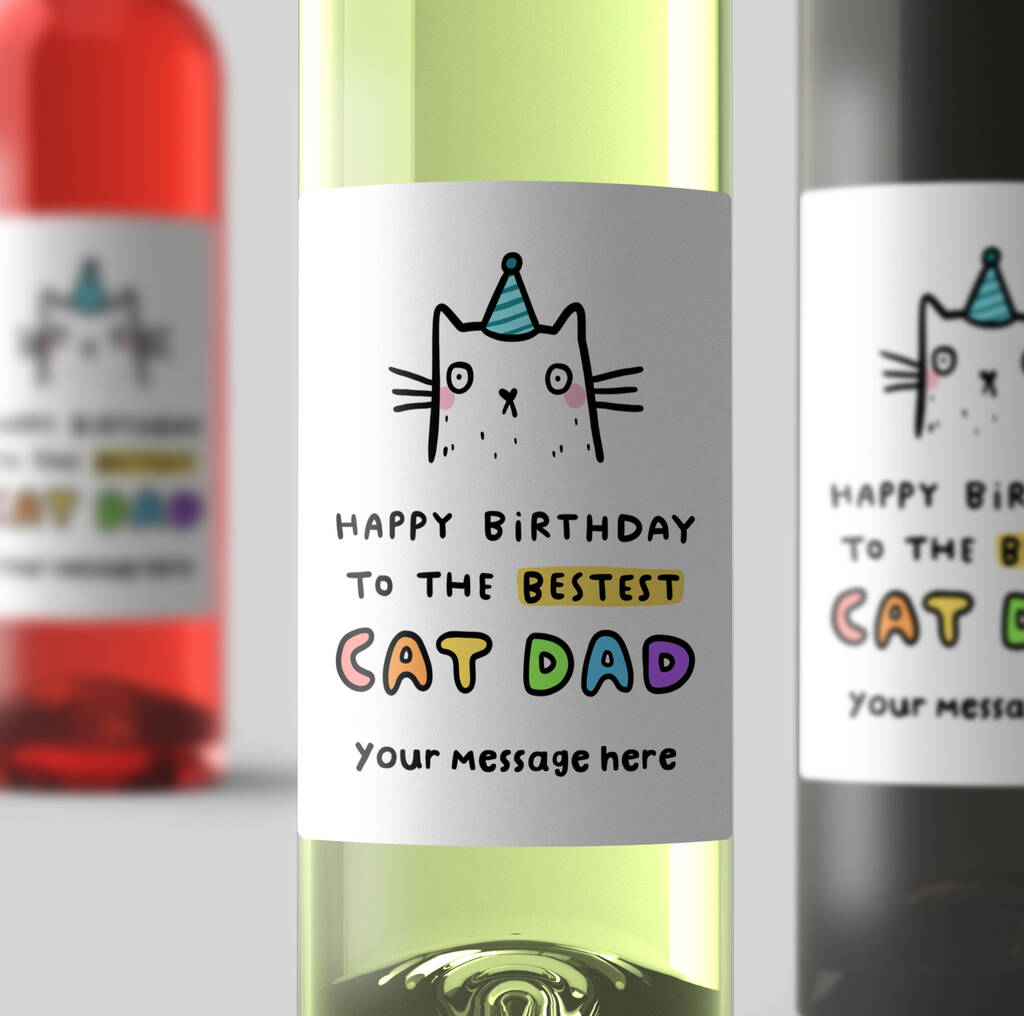 Cat label wine