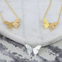 Kids Delicate Butterfly Necklace, thumbnail 1 of 2