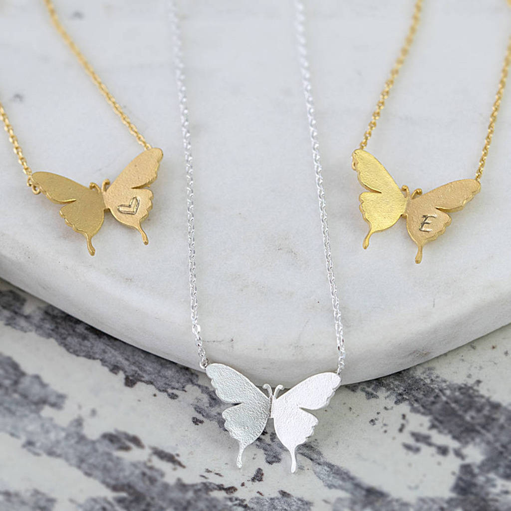Kids Delicate Butterfly Necklace, 1 of 2