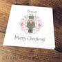 Personalised Christmas Card. Nutcracker Soldier, thumbnail 4 of 5