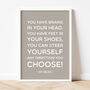 Dr Seuss 'You Have Brains' Quote Print, thumbnail 3 of 12