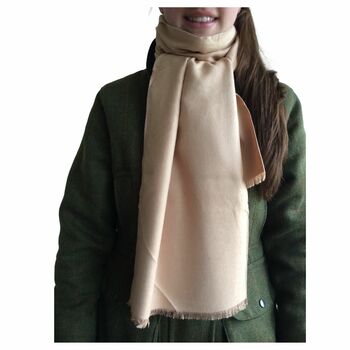 Scarf Camel / Beige Colour Soft And Warm, 6 of 8