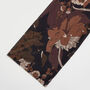 Deco Blooms Black Velvet Scarf, thumbnail 2 of 3