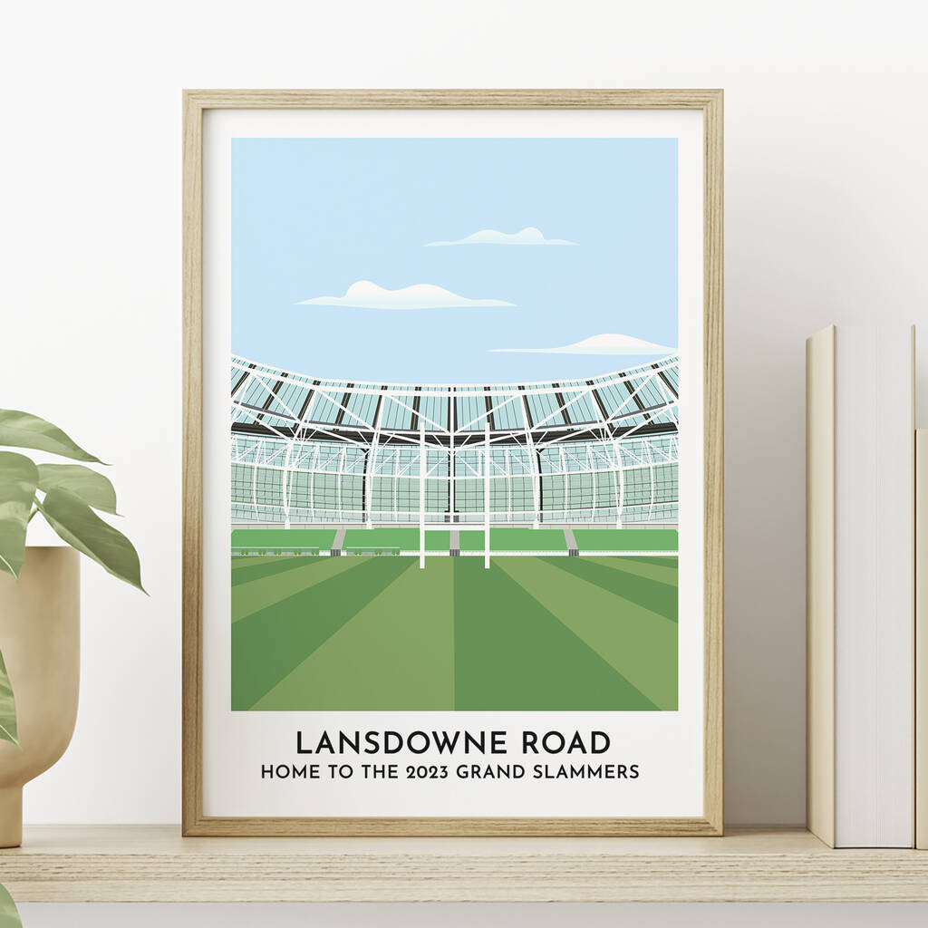 Personalised Print Gift Of Any Rugby Stadium, 1 of 12