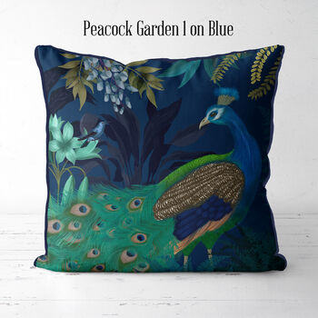 Peacock Garden Cushion No1, 5 of 9