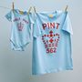 Twinning Pint / Half Pint Dad And Child Set Blue/Red, thumbnail 2 of 7