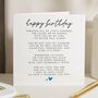 Personalised Romantic Poem Birthday Card For Husband, thumbnail 1 of 7