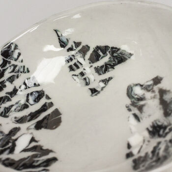 Nerikomi Porcelain Griseo Grey Pattern Bowl By Jp, 2 of 2